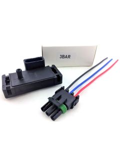 GM 3 BAR MAP SENSOR KIT CUSTOM TURBO 3BAR 12223861 MANIFOLD PRESSURE AS210 44PSI