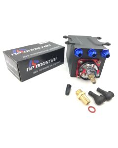 300LPH FUEL PUMP UNIVERSAL INLINE & SURGE TANK w/ AN8 fits 044 0580254044 650HP