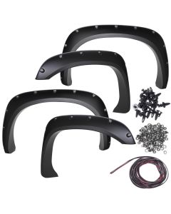 4PC Fender Flares Set Pocket Rivet Style for 2002-2008 Dodge Ram 1500 2500 3500