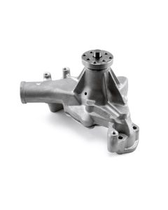 Chevy SBC 350 High Volume Aluminum Long Water Pump Satin