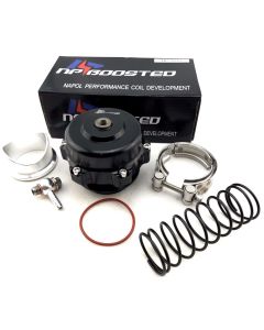 50MM BOV BLACK ALUMINUM 1-35PSI TURBO SUPERCHARGED LANCER EVO IMPREZA STI JDM