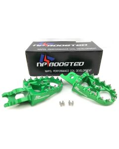 2006+ Racing Green XD WIDE FOOT PEGS Kawasaki KX250F KX450F FOOTPEGS KX250 KX450