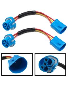 9004 & 9007 HB5 Extension Wiring Harness Sockets Wire For Headlights & Fog Lights