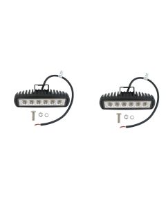 6 Inch 18W Pair of CREE LED Spot Light Bars