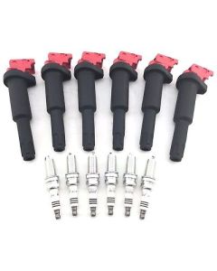 BMW E90 E91 E92 E93 128i 328i X3 X5 06-13 6 Ignition Coils + 6x NGK Spark Plugs