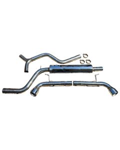 2.5" Dual Stainless Exhaust System FOR 2015 2016 2017 VW GTI MK7 2.0L 2.0T Turbo