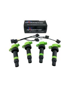 4 Pcs Ignition Coils for KIA Soul 2010-2011 1.6L + Coil Pack Wiring Harness Kit