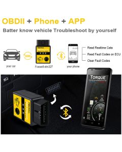 Universal Vehicle OBD2 WIFI Scanner & Performance Reading Tool for iPhone / Ipad IOS & Android Phone Auto OBDII Scan Tool OBD 2 ODB II WI-FI ODB2
